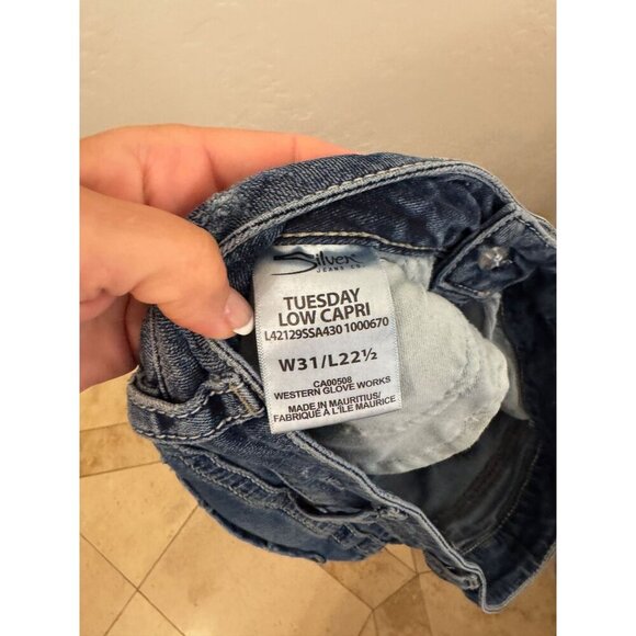 Silver Tuesday Capri jeans size 31 - Picture 5 of 5
